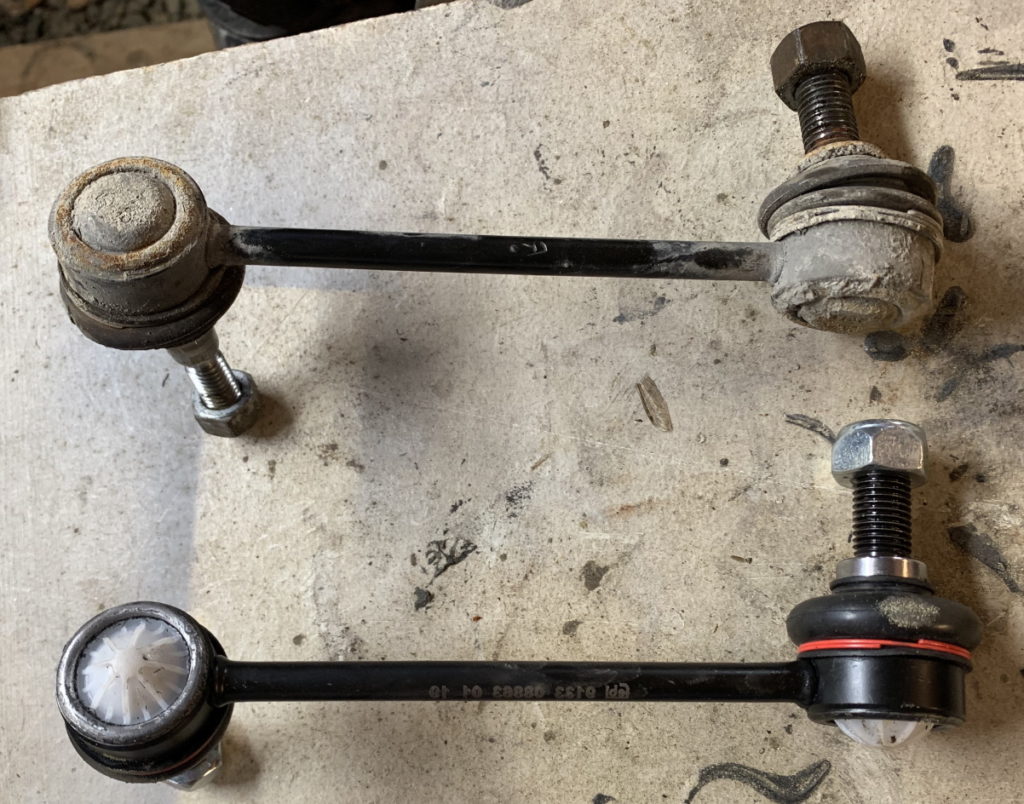 old vs new sway bar links