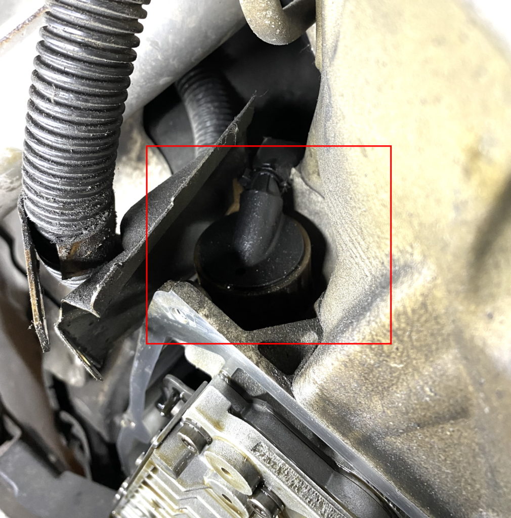 Transmission connector location