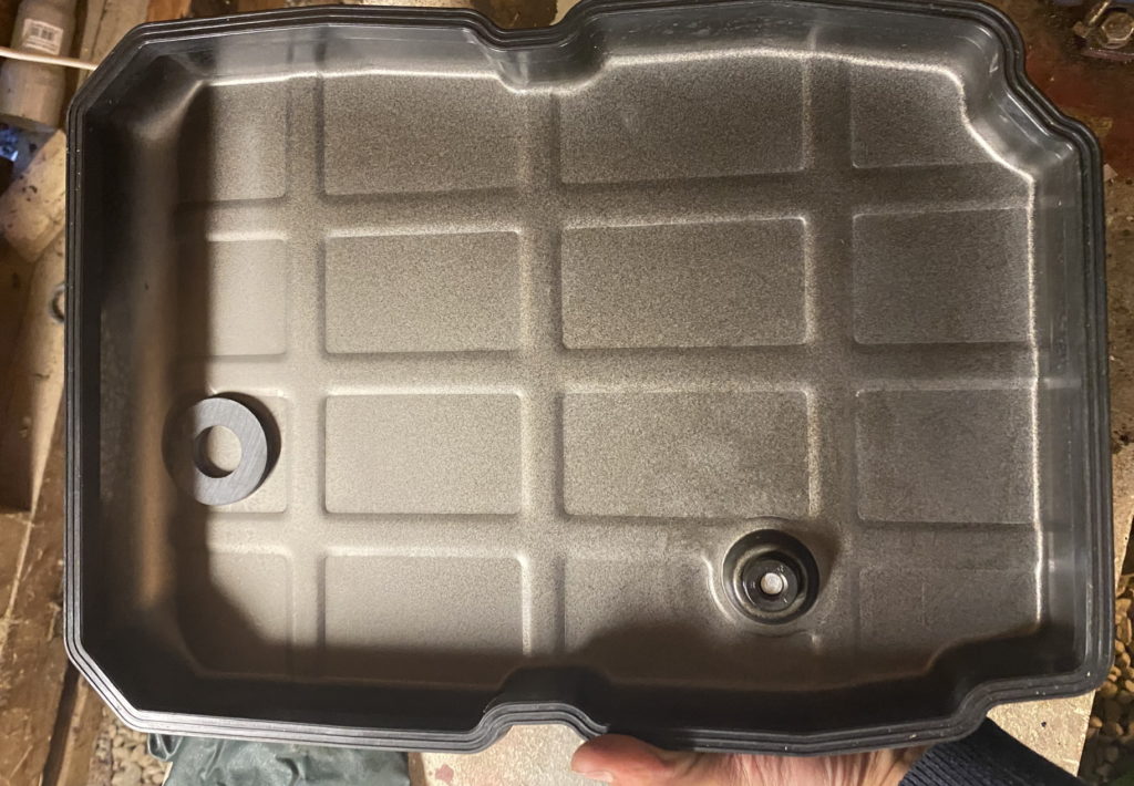 Cleaned transmission oil pan