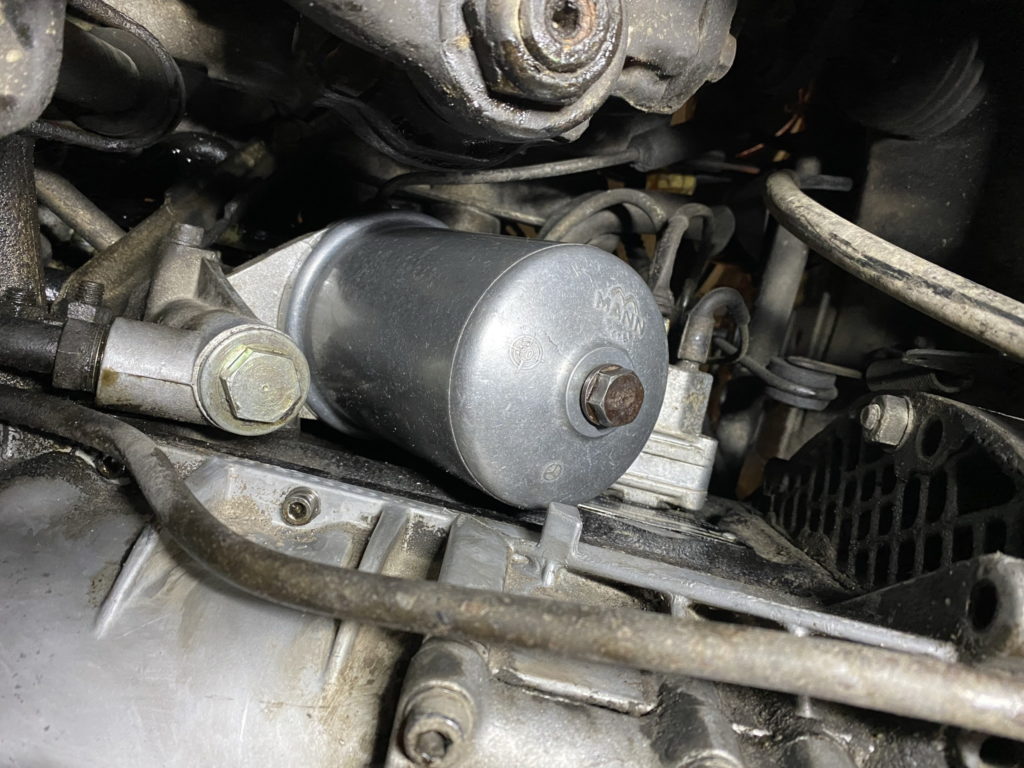 Reinstalled oil filter on the M110 engine